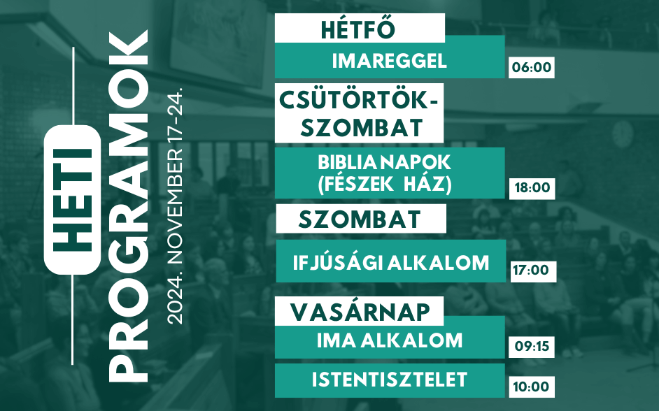 Programjaink: 2024. november 17-24.