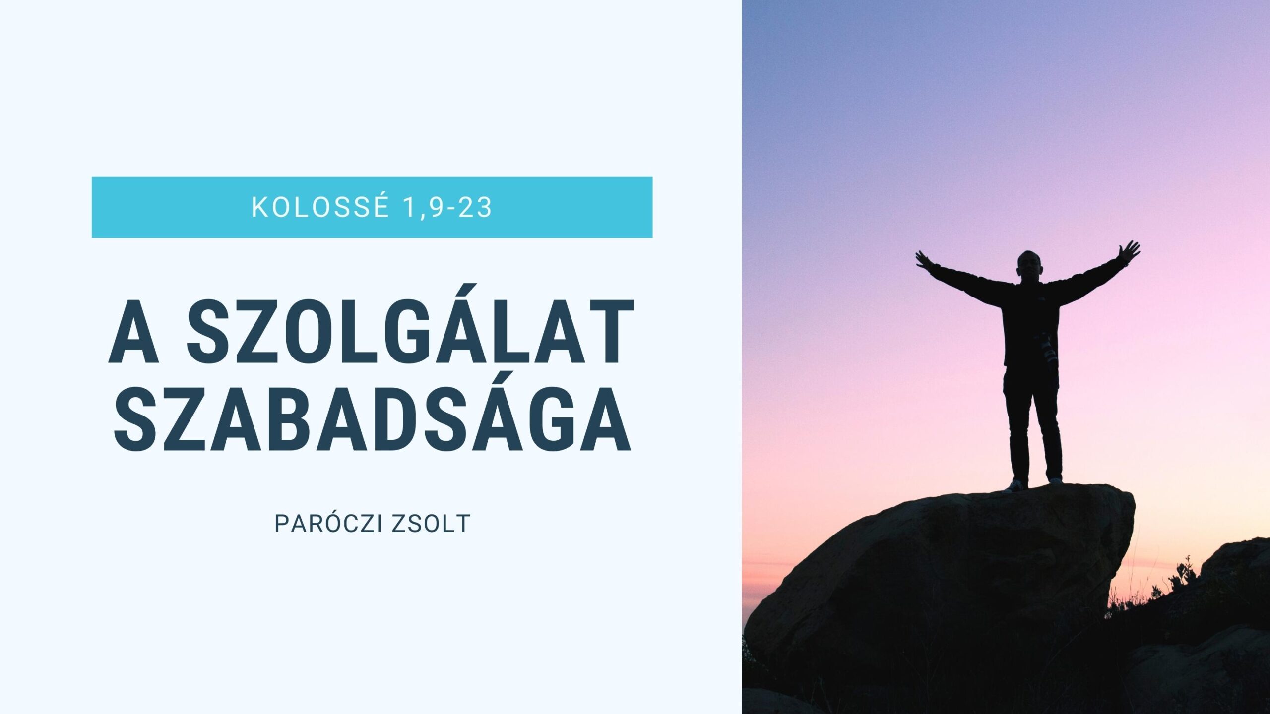 A szolgálat szabadsága