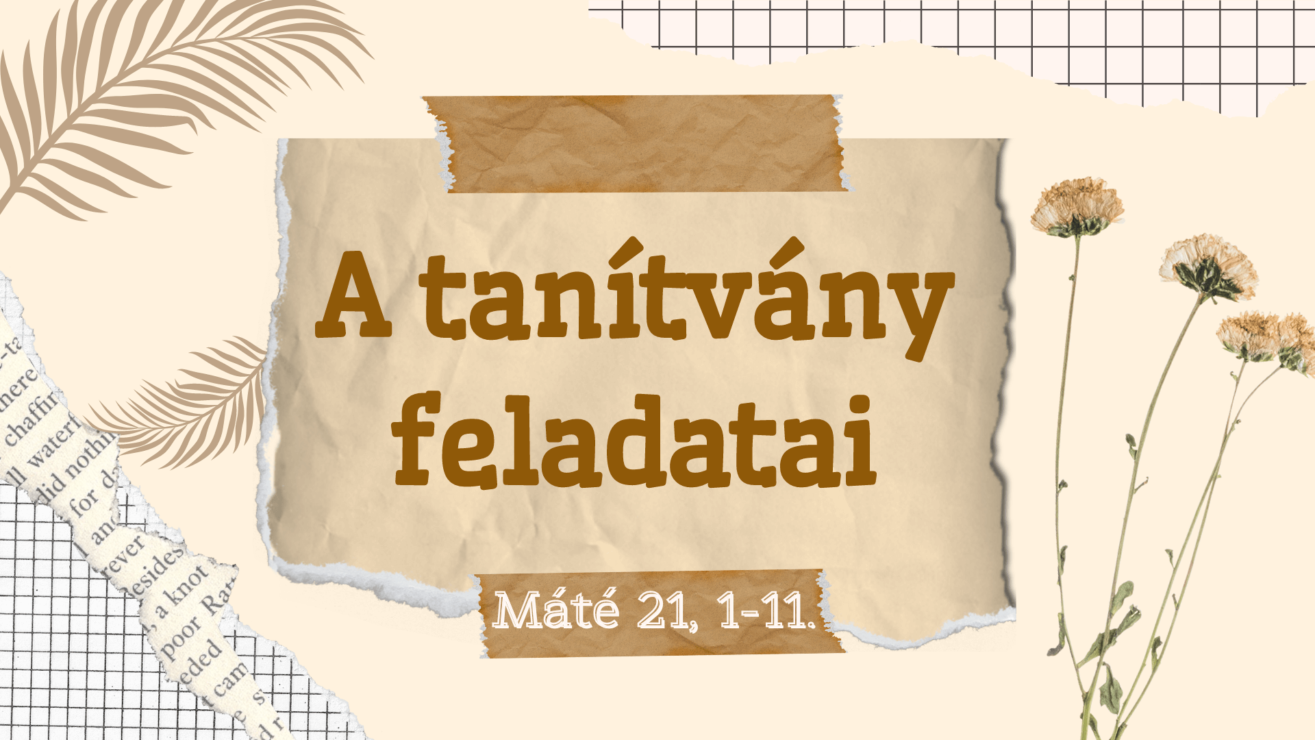 A tanítvány feladatai